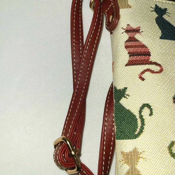 👜 Signare Cheeky Cat Design Woven Tapestry Bag - Picture 7 of 9